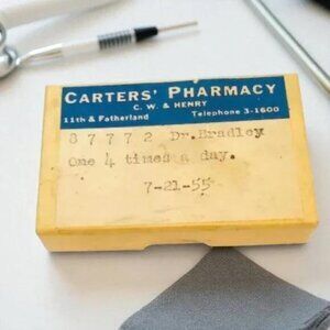 Vintage Carter’s Pharmacy Medication Box 1955